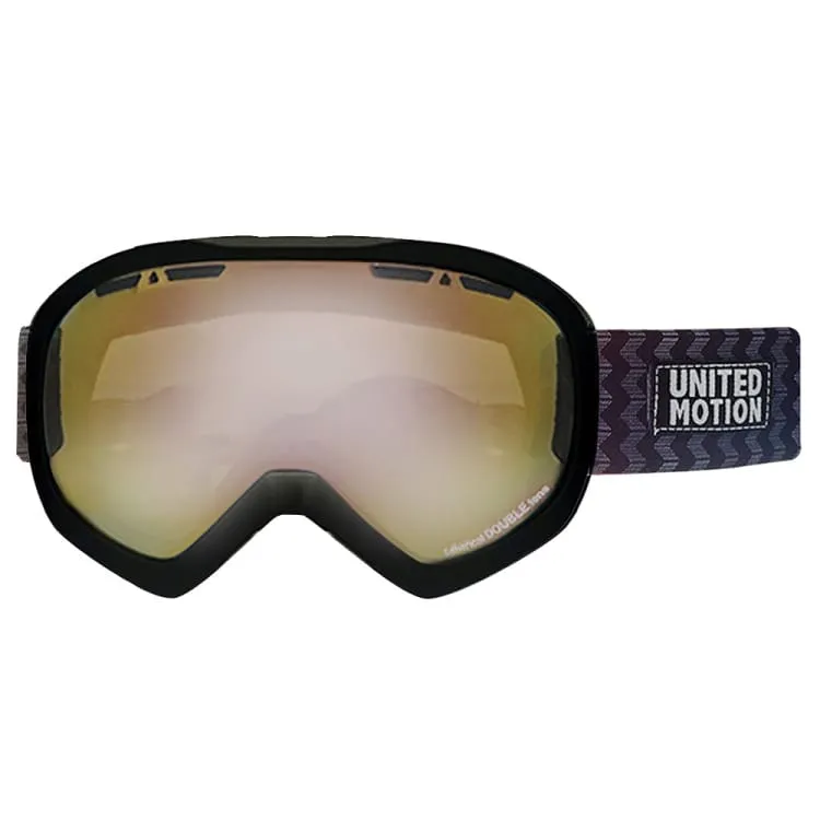 JP Kids Mirror Snow Goggle-BLACK