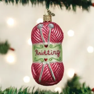 Knitting Yarn Ornament