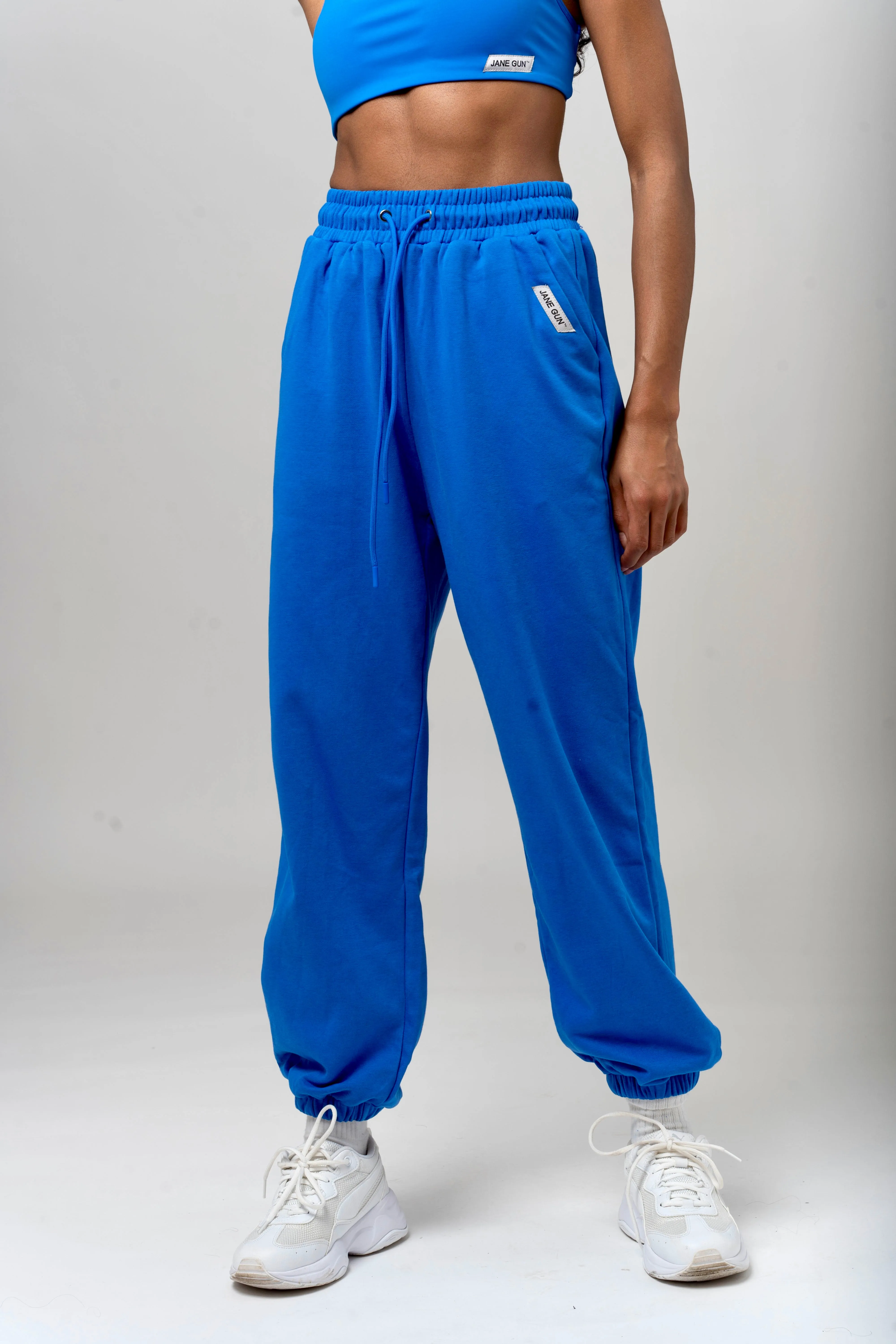 Loose Training Joggers  - Cobalt