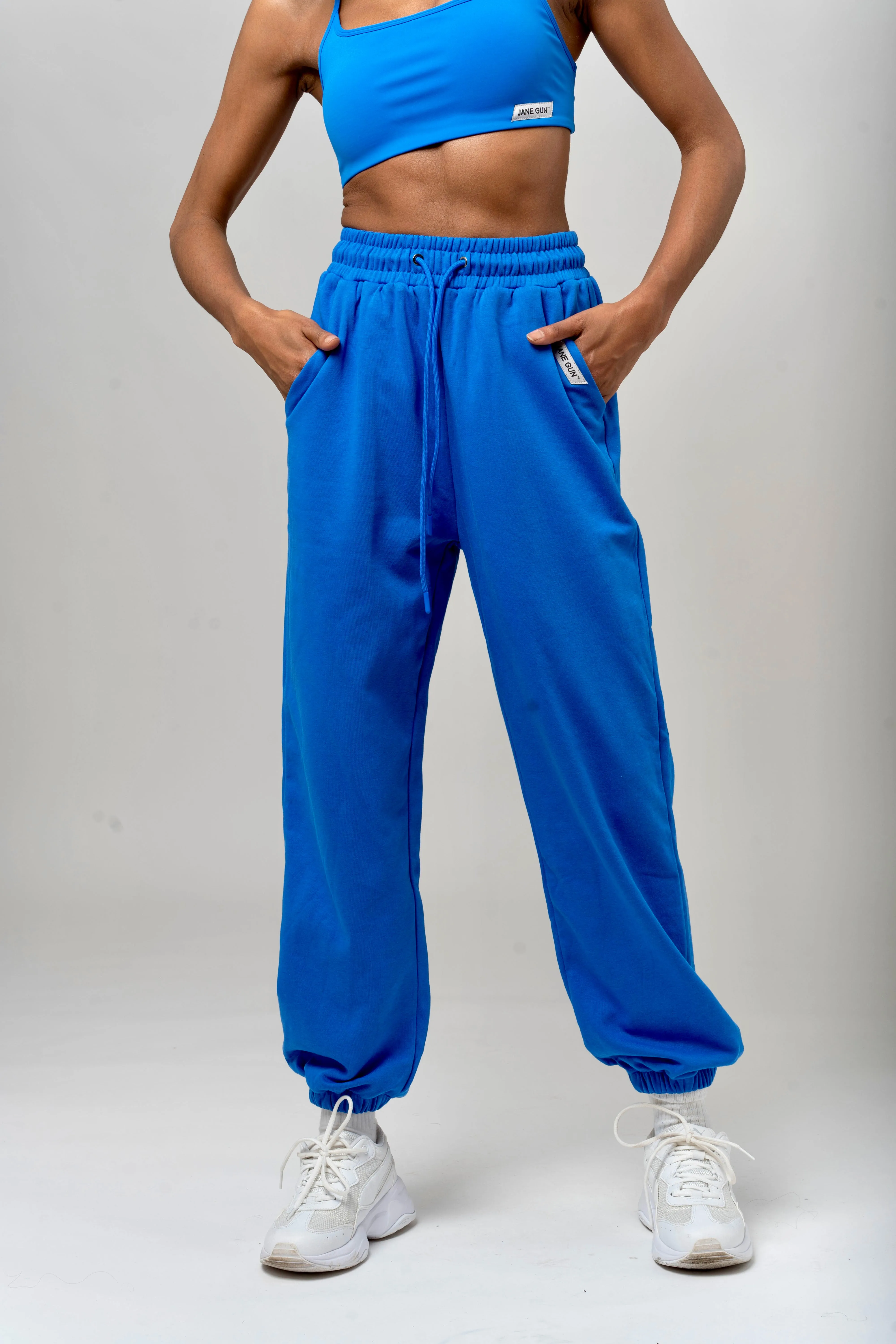 Loose Training Joggers  - Cobalt