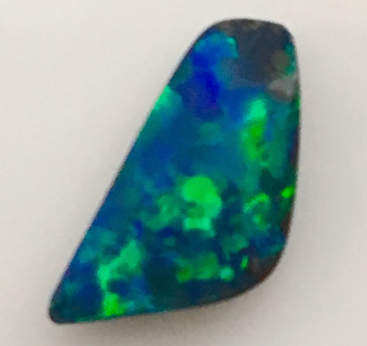 Magic Green Blue  solid boulder opal