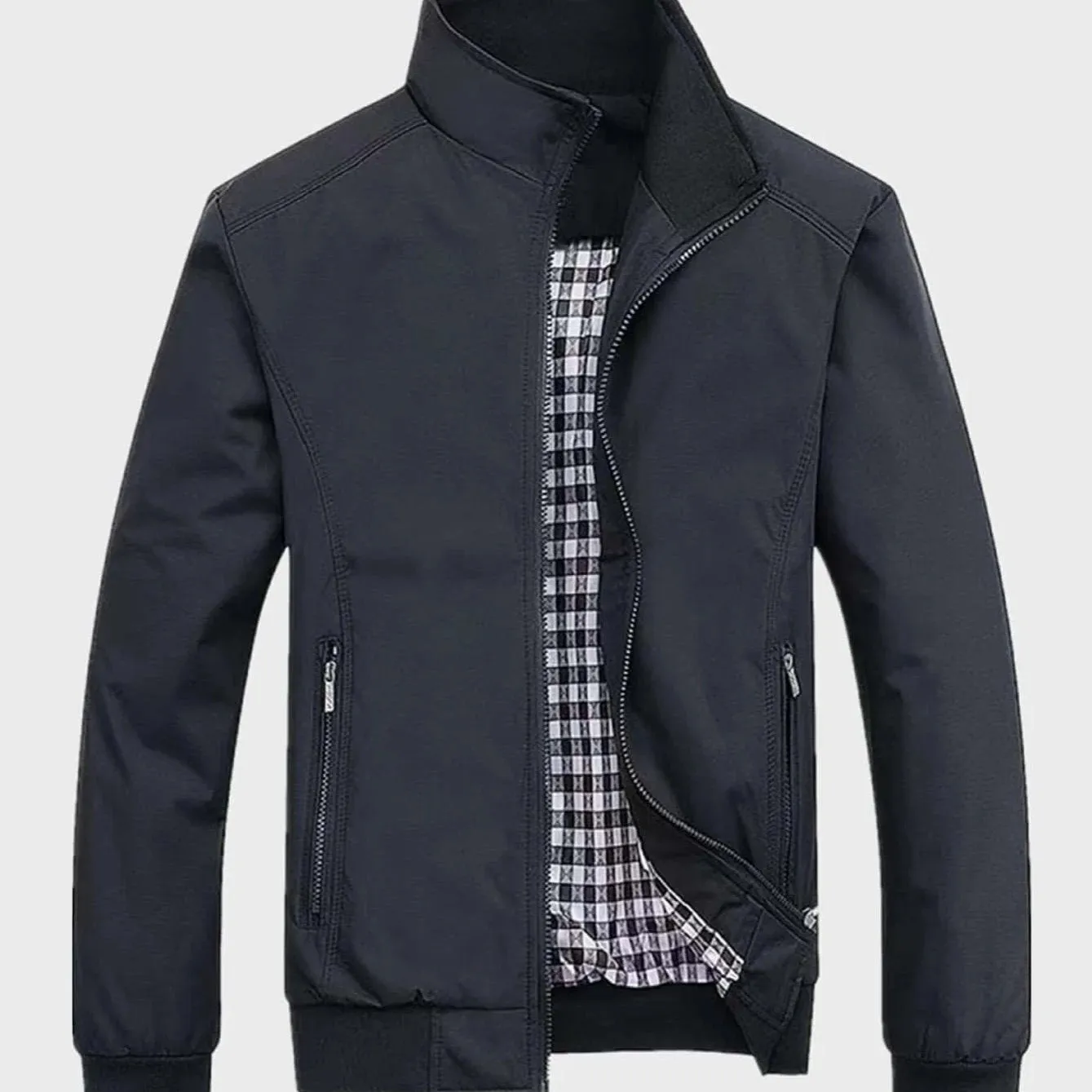 Men's Casual Zip Up Jacket With Pocket