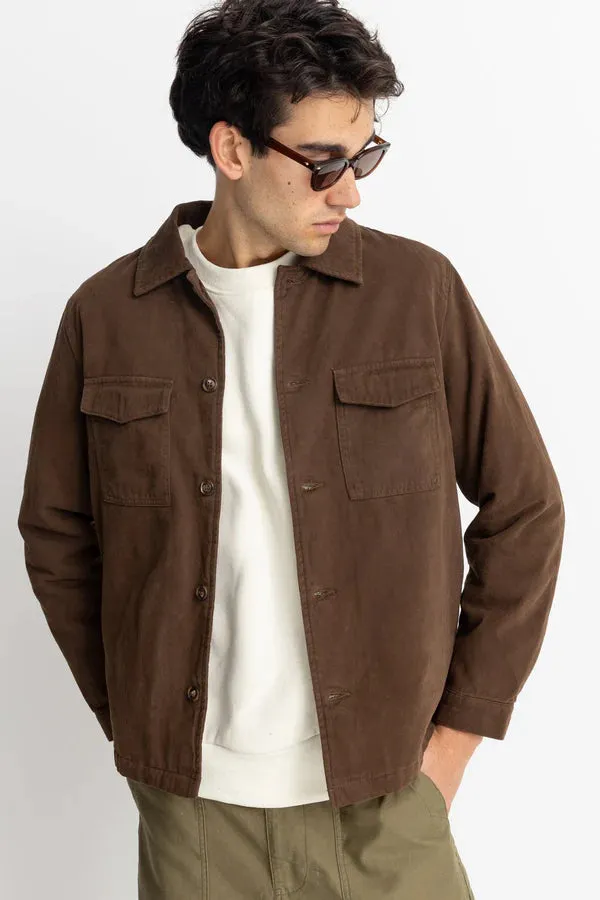 Men's Insulated Overshirt - Chocolate