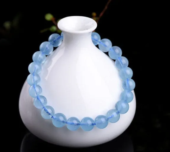 Natural aquamarine loose beads