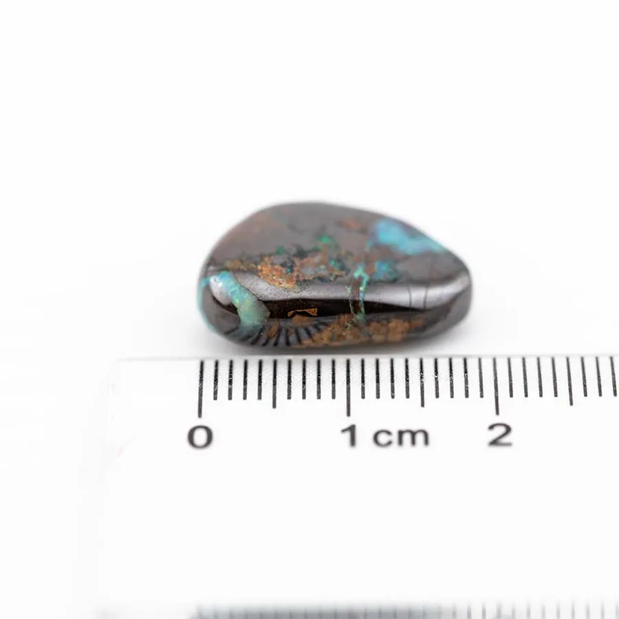 Natural Australian Boulder Opal Loose Gemstone Blue& Green 13.48 ct