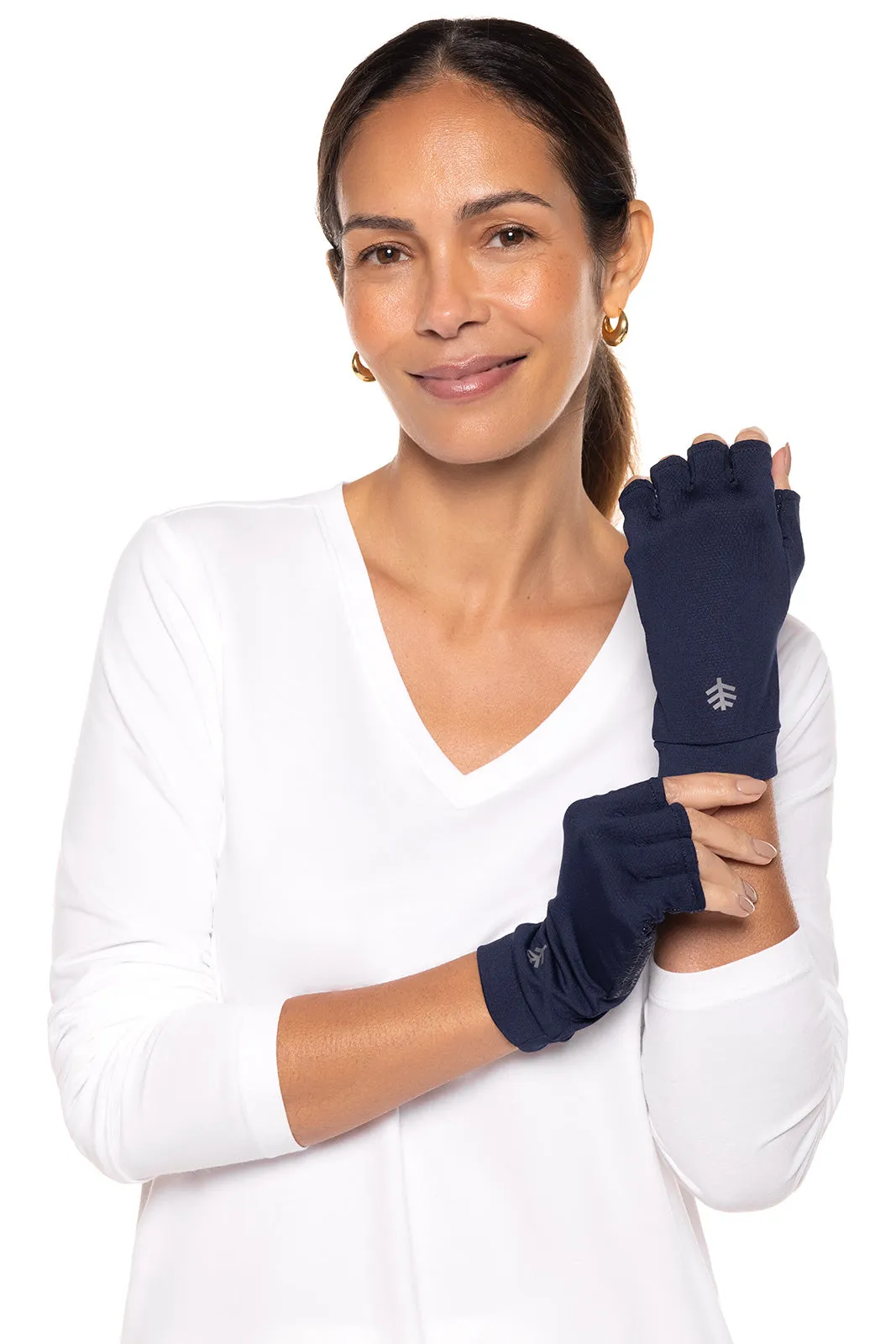 Ouray UV Fingerless Sun Gloves  |  Navy