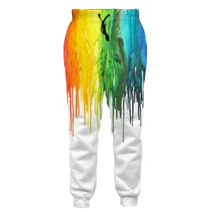 Paint Splatter Yellow Sweatpants