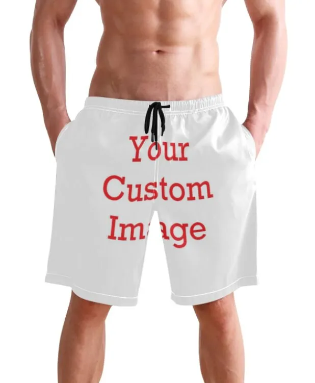 Personalized Mens Shorts, Custom Text Logo Design, Sport Shorts Track Running Sports Customize, Unisex Summer Board Shorts, Team, Event