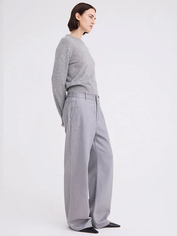 Peter Sweater in Mid Grey Marle