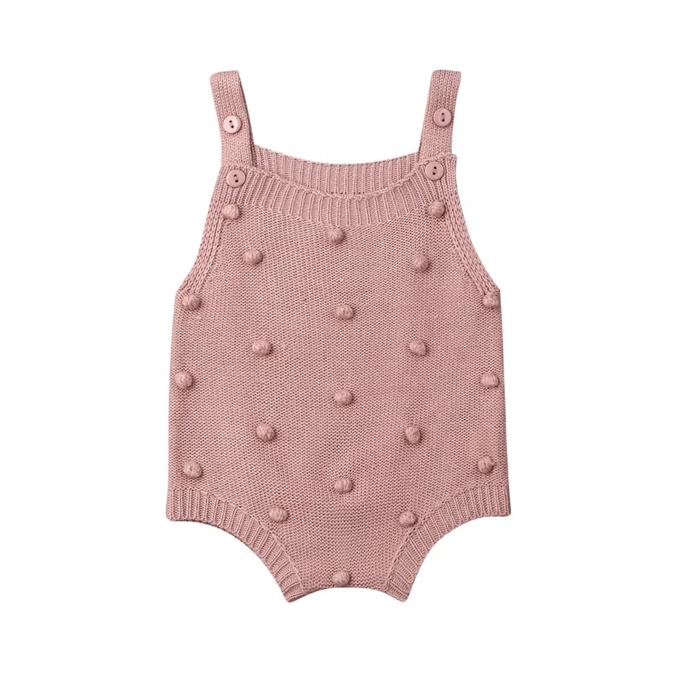 Pom Pom Baby Knitted Romper