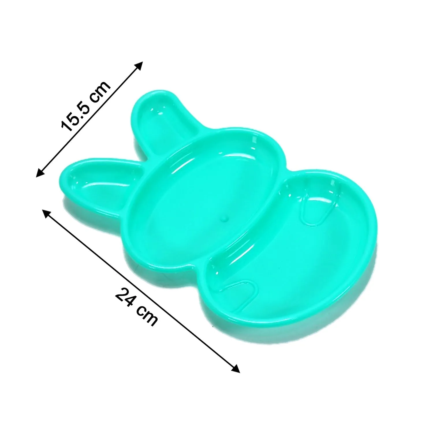 Rabbit Shape Dish 6 pcs For Kids (multicolor)