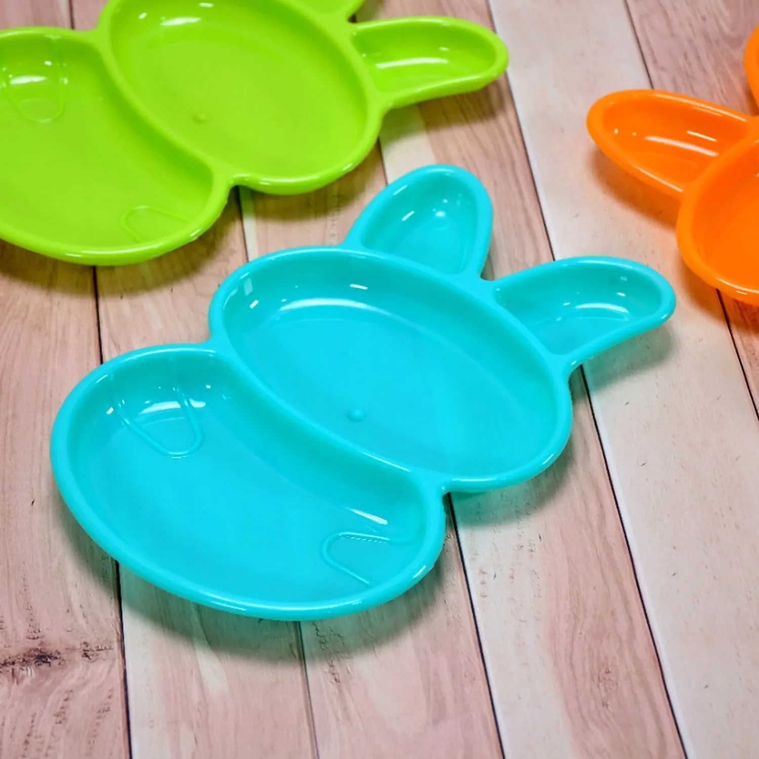 Rabbit Shape Dish 6 pcs For Kids (multicolor)