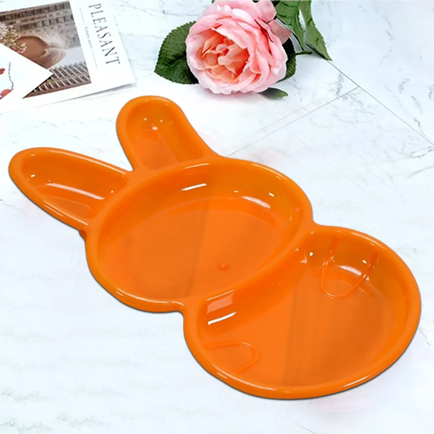 Rabbit Shape Dish 6 pcs For Kids (multicolor)