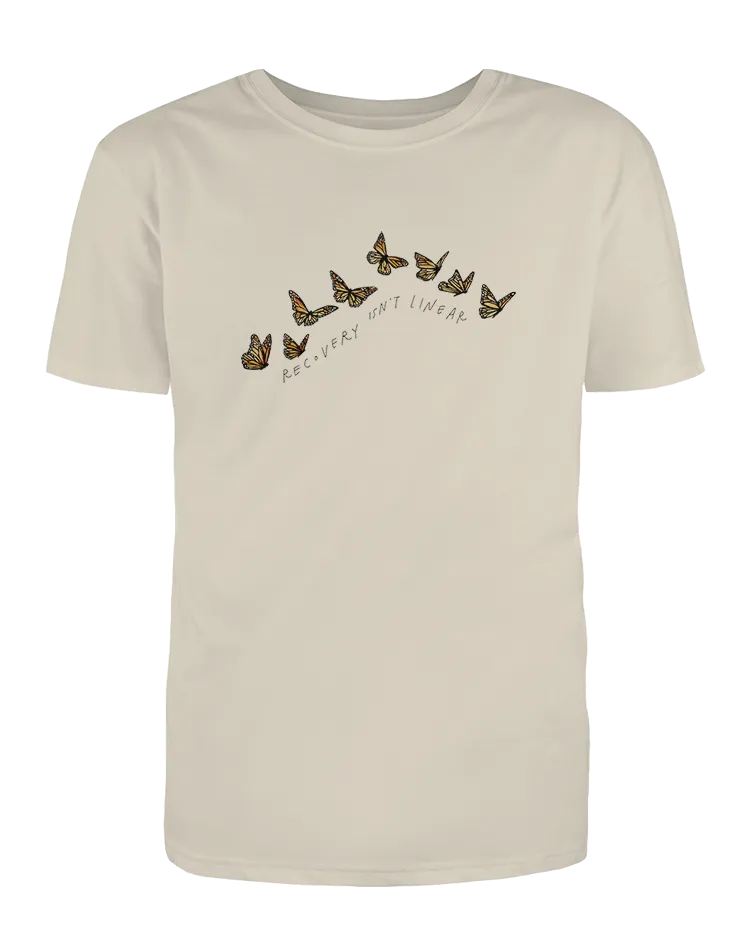 Recovery Isn't Linear (Butterflies) - T-Shirt