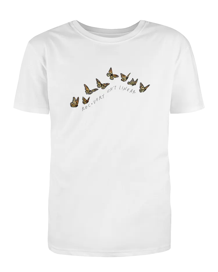 Recovery Isn't Linear (Butterflies) - T-Shirt