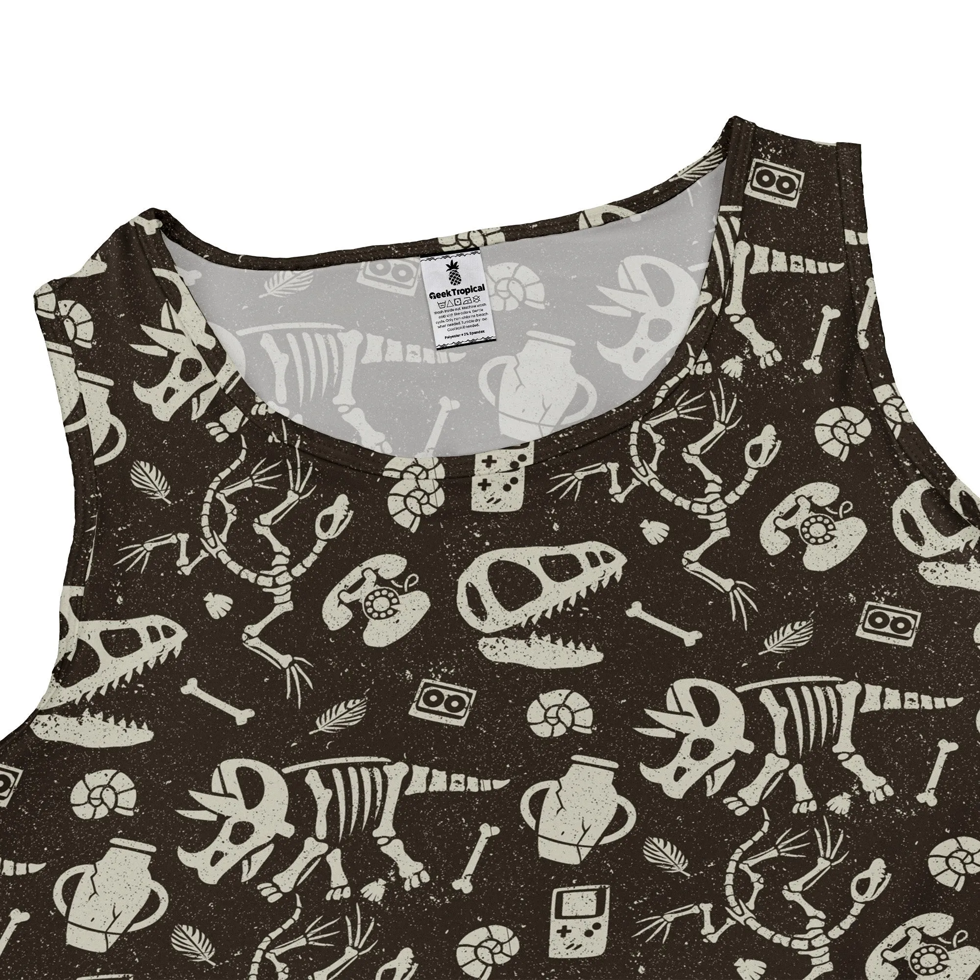 Retro Fossils And Dinosaurs Dress