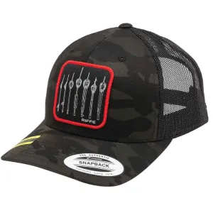 Riffe The Lineup Black Camo Snapback Trucker Mesh Hat