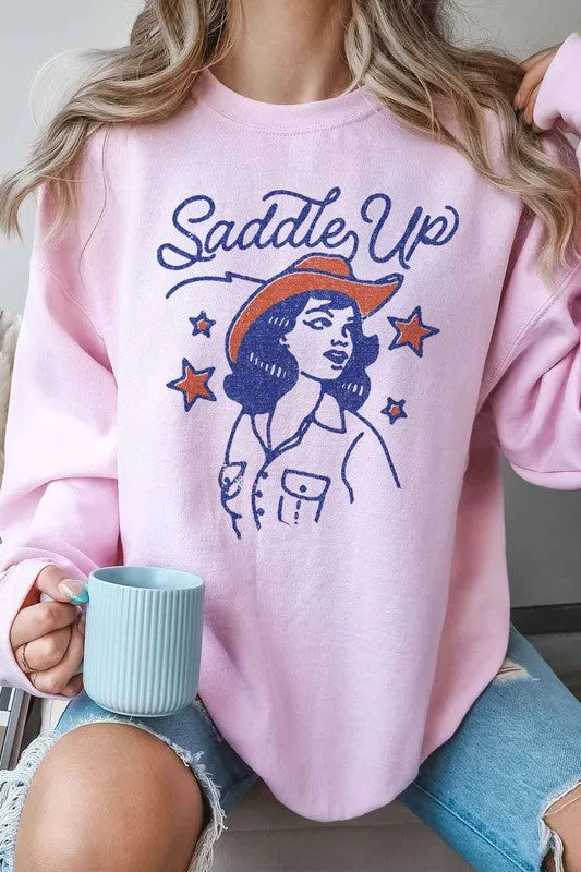 SADDLE UP COUNTRY OVERSIZED SWEATSHIRT