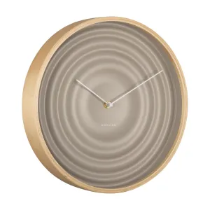 Scandi Ribble Clock – Warm Grey (31cm)