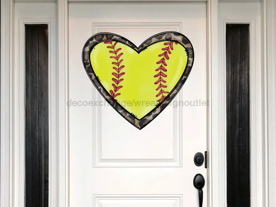 Softball Sign, Sports Sign, wood sign, Door Hanger, DECOE-W-148, 22" Door Hanger