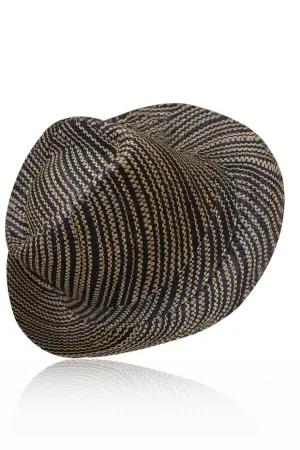 Soretty Beige Black Handmade Madagascar Hat