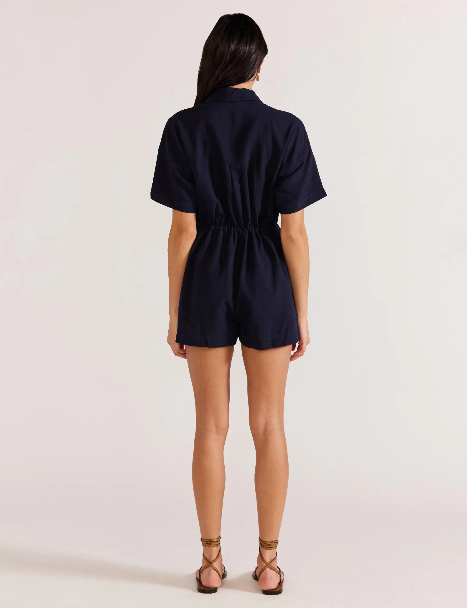 Staple the Label Elysia Playsuit in Navy