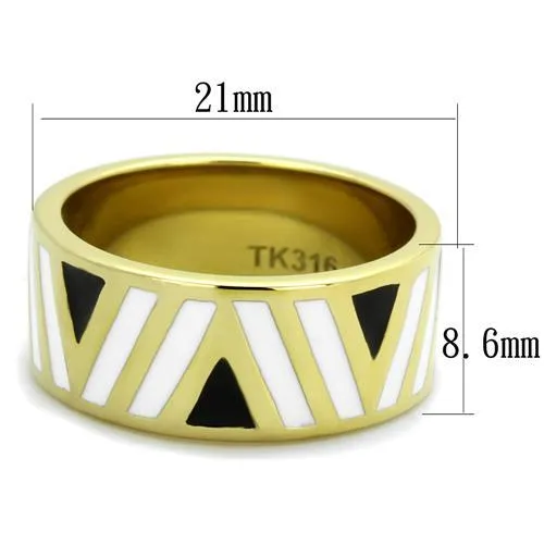 Steel Ring Epoxy Multi TK2037 for Women Style Plating