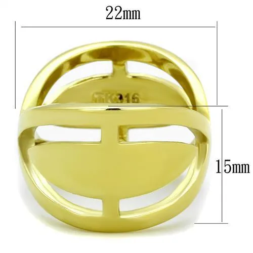 Steel Ring TK2157 for Women Style Plating