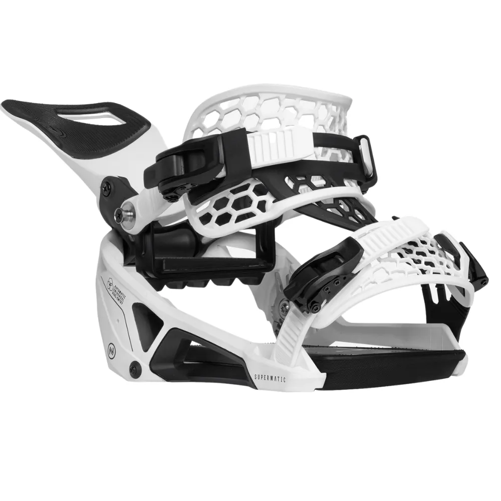 Supermatic 2025 White Snowboardbindingen