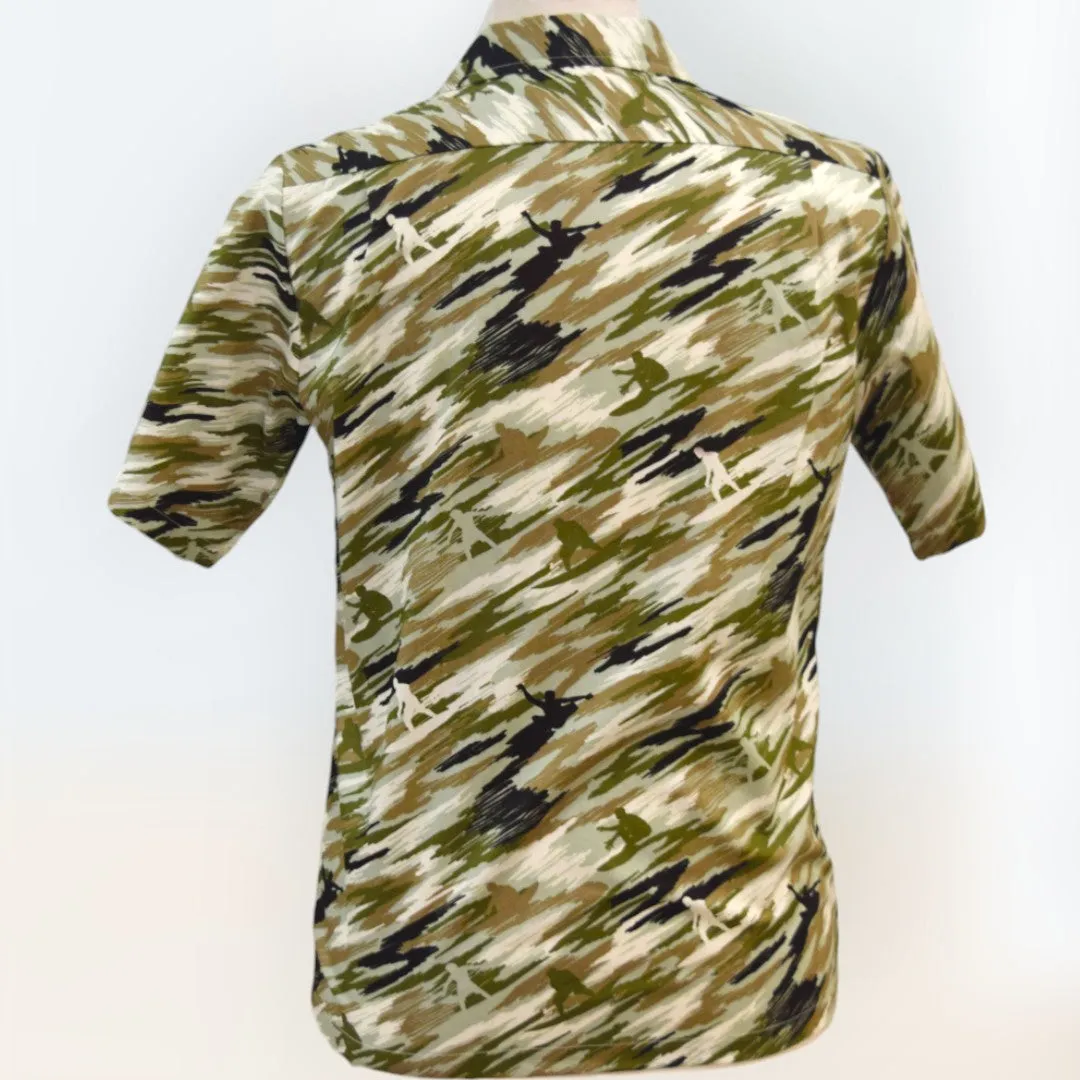 Surfer Camouflage Beach Style Hawaiian Shirt