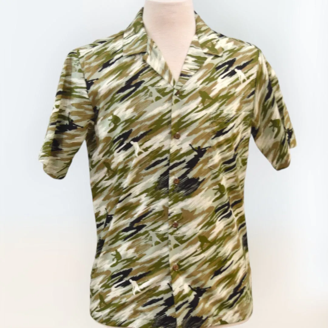 Surfer Camouflage Beach Style Hawaiian Shirt