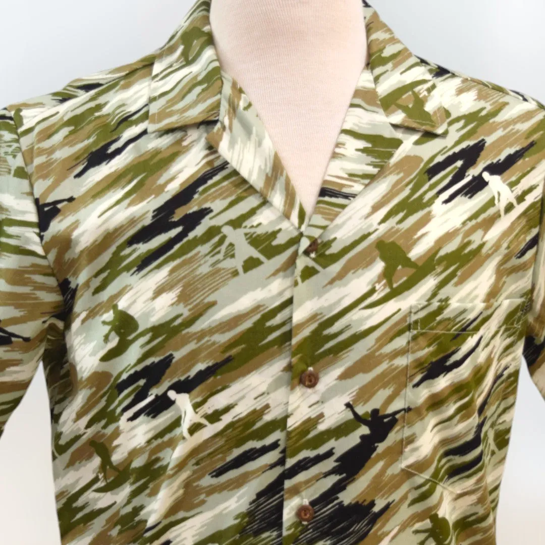 Surfer Camouflage Beach Style Hawaiian Shirt