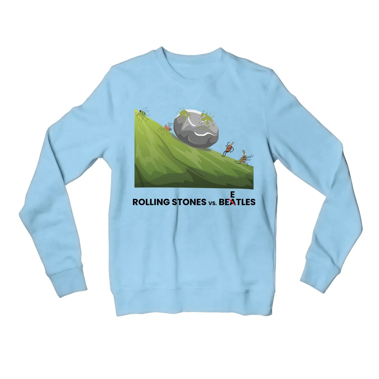 The Rolling Stones Sweatshirt - Rolling Stones Vs. Beetles