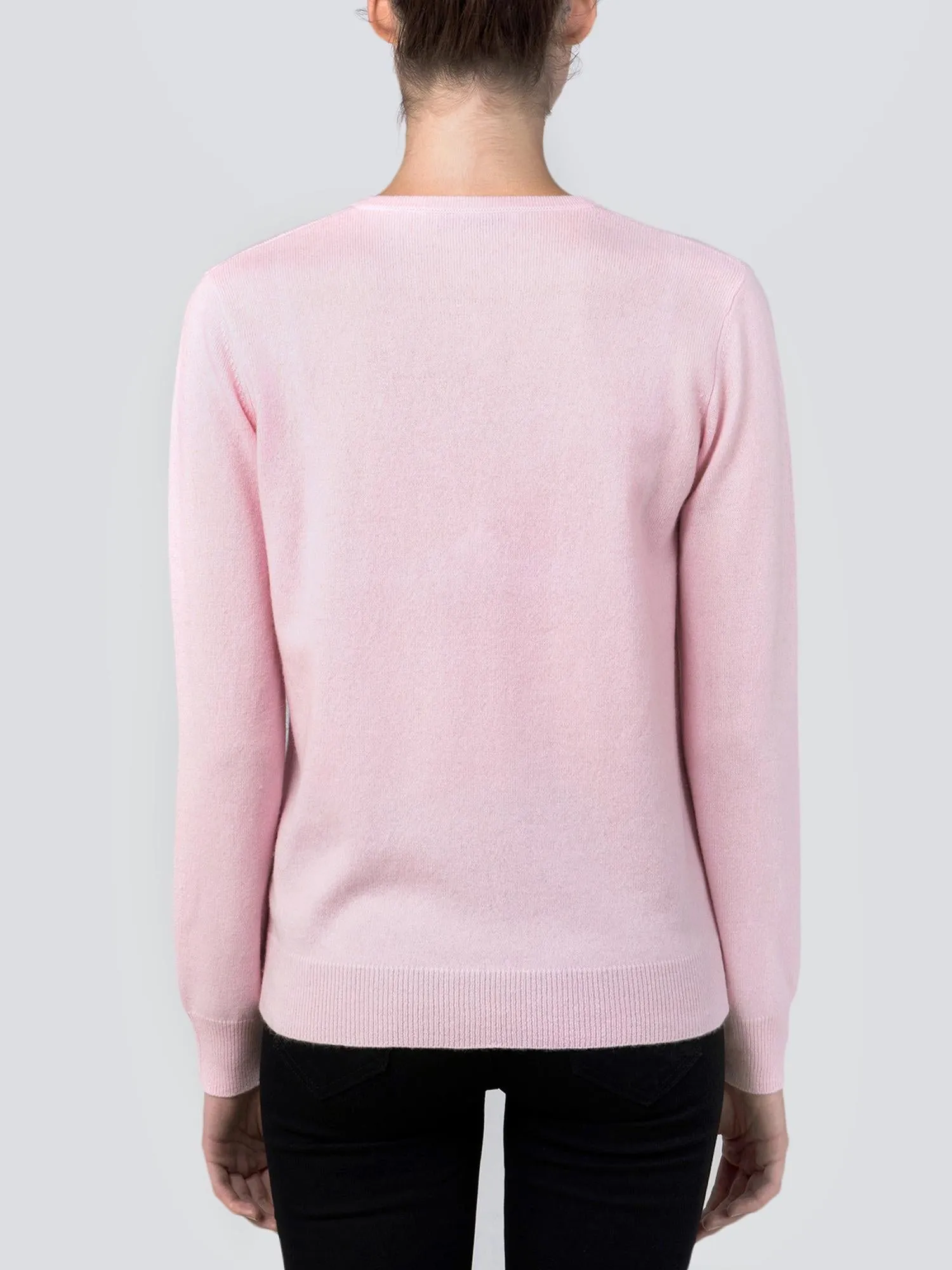 V Neck Sweater_Pink