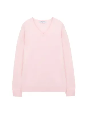 V Neck Sweater_Pink