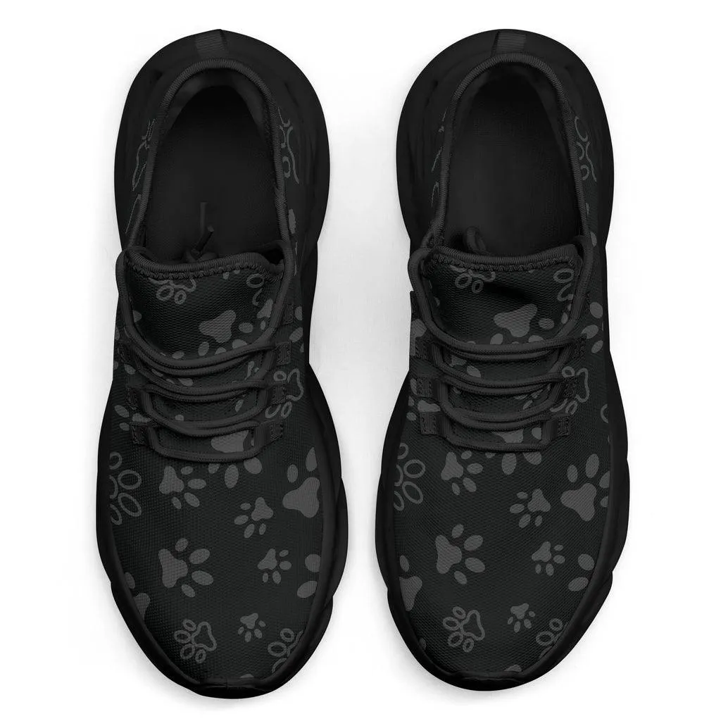 Veterinary Animal Paws Black Unisex Sneakers for Vets Appreciation Sneaker gifts