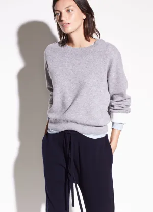 Vince - Double Layer Cashmere and Cotton Crew