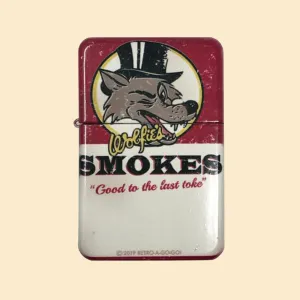 Wolfie's Smokes Windproof Lighter with Tin