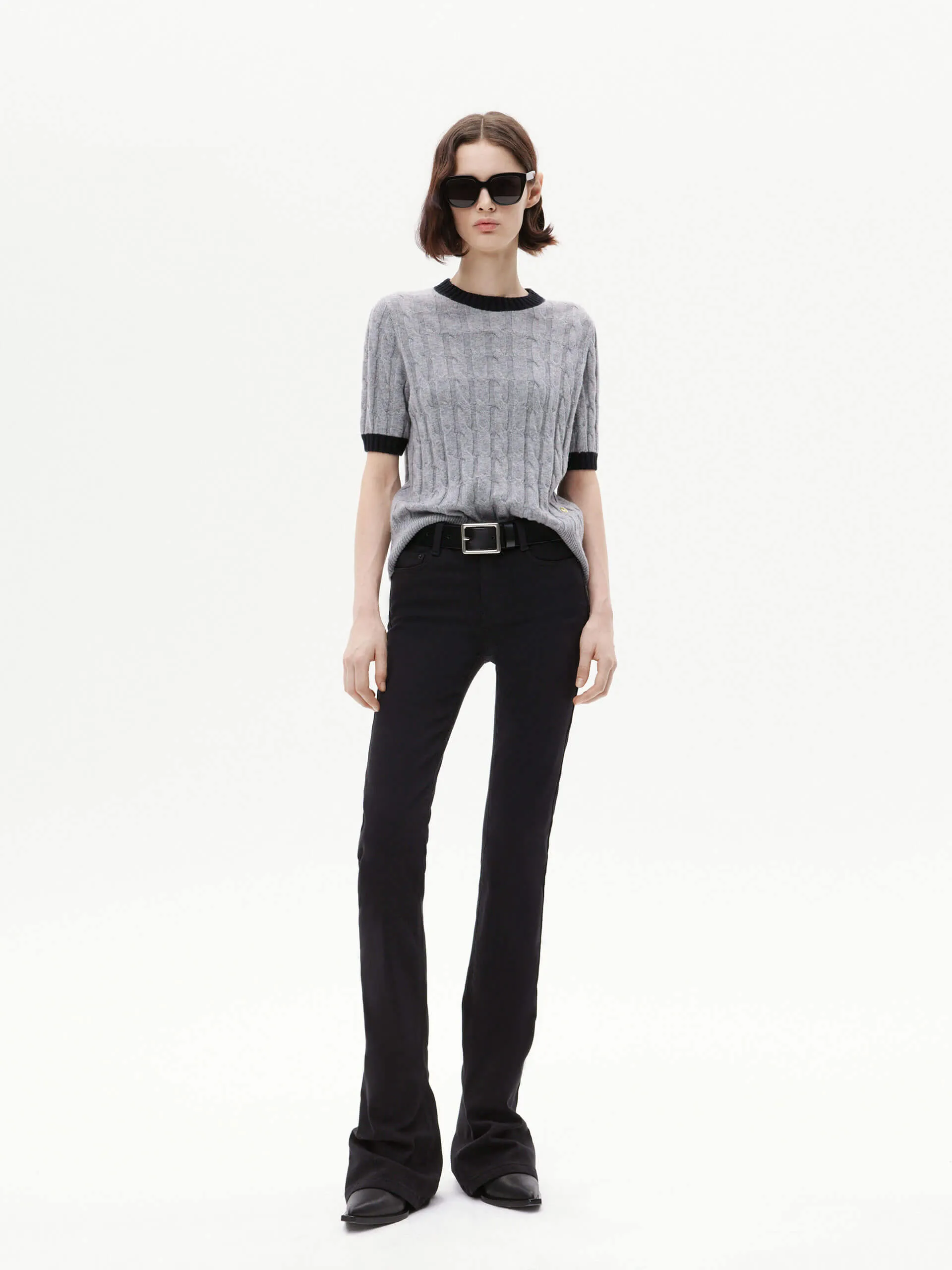 Wool Cashmere Knit Top