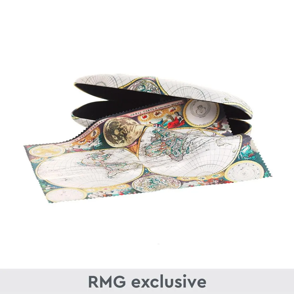 World Map Glasses Case & Lens Cloth